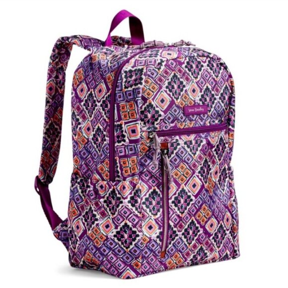 Vera Bradely Lighten Up Journey Backpack in Dream Diamonds - Picture 1 of 16